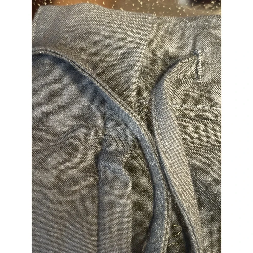 Banana Republic Mens 36x25 Tapered Fit‎ Athletic Chino Pants Navy Cuffed Tie